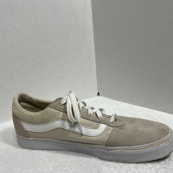 VANS Off The Wall Lace-Up Womens Sneakers Size 9.5 Style 721356 Off White/Cream - Picture 5 of 13